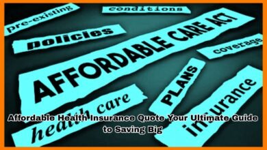 Affordable Health Insurance Quote Your Ultimate Guide to Saving Big